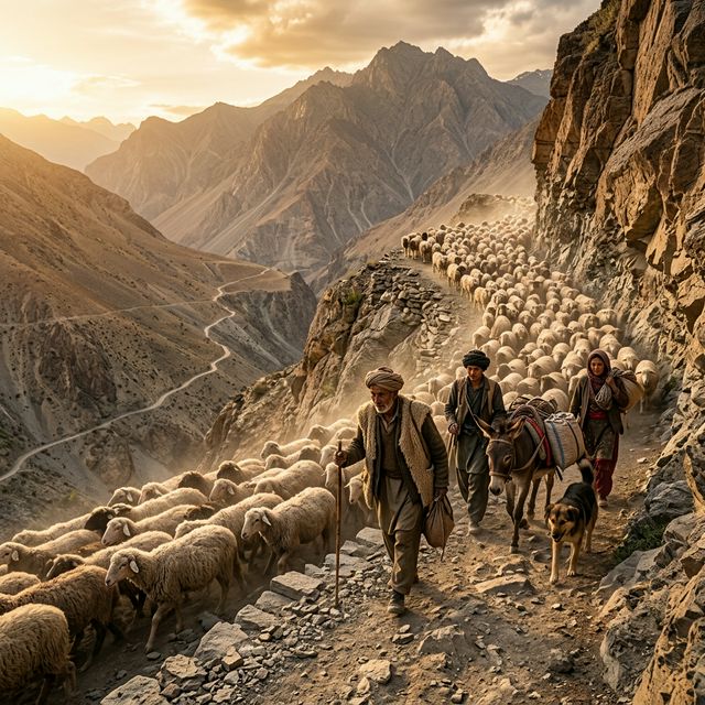 Transhumance sur la Route du Sel